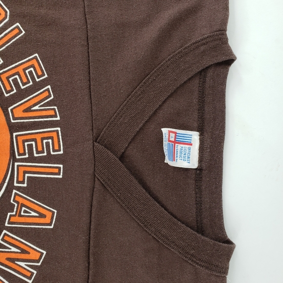 Vtg NFL Cleveland Browns T-Shirt 80s Single Stitch - Picture 3 of 8